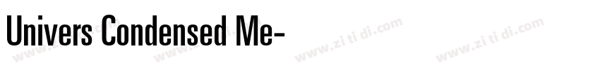 Univers Condensed Me字体转换